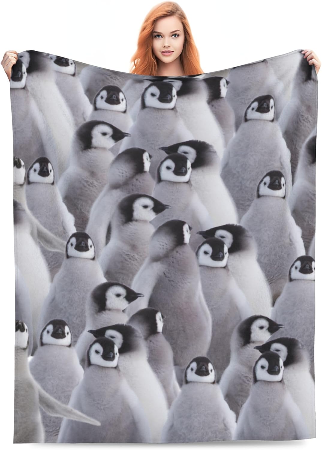 VODRM Penguin Blanket Gifts for Kids Adults Soft Warm