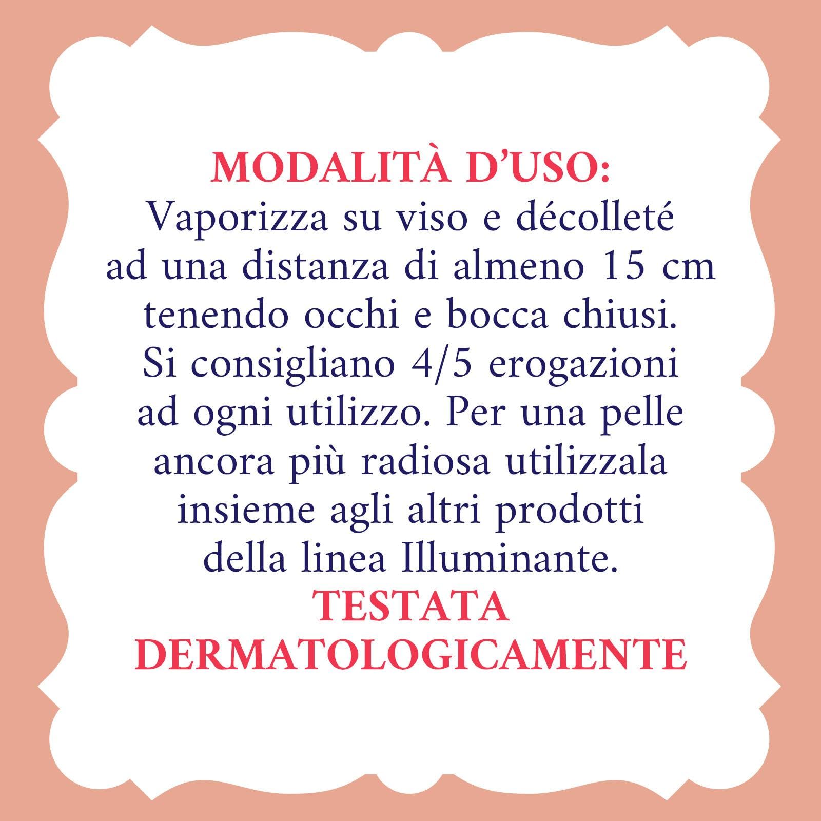 Acqua alle Rose, Acqua Spray Viso Illuminante, Ottima per Pelli Spente e Opache, Rinfresca ed Energizza la Pelle, con Vitamina C di Rosa Canina, 200 ml