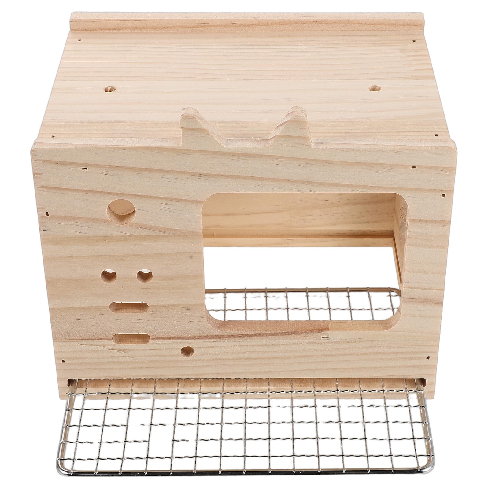 VALICLUD Nido per Uccelli in Legno per Calopsitte e Parrocchetti Casetta di Riproduzione con Fondo Staccabile e Ampia Apertura Adatto per Gabbie di Uccelli di Piccole e Medie Dimensioni