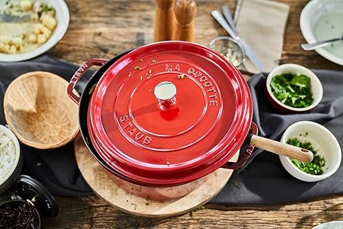 Vista 71 de STAUB 40509-840-0 Cocotte Redondo 10.2 in Cereza