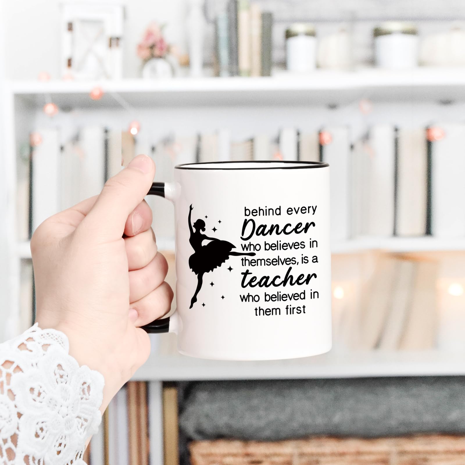 Cabtnca Dance Teacher Gifts, Dance Teacher Mug, Dance Teacher Appreciation Gifts for Women, Gifts for Dance Teacher from Students, Thank You Christmas Gift for Dance Teacher, 11 Oz