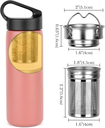 Miniatura 2 de Linkidea Paquete de 2 infusores de té para té de hojas sueltas, compatible con CamelBak Chute Mag, tapa de transporte de 20 onzas, 25 onzas, 32