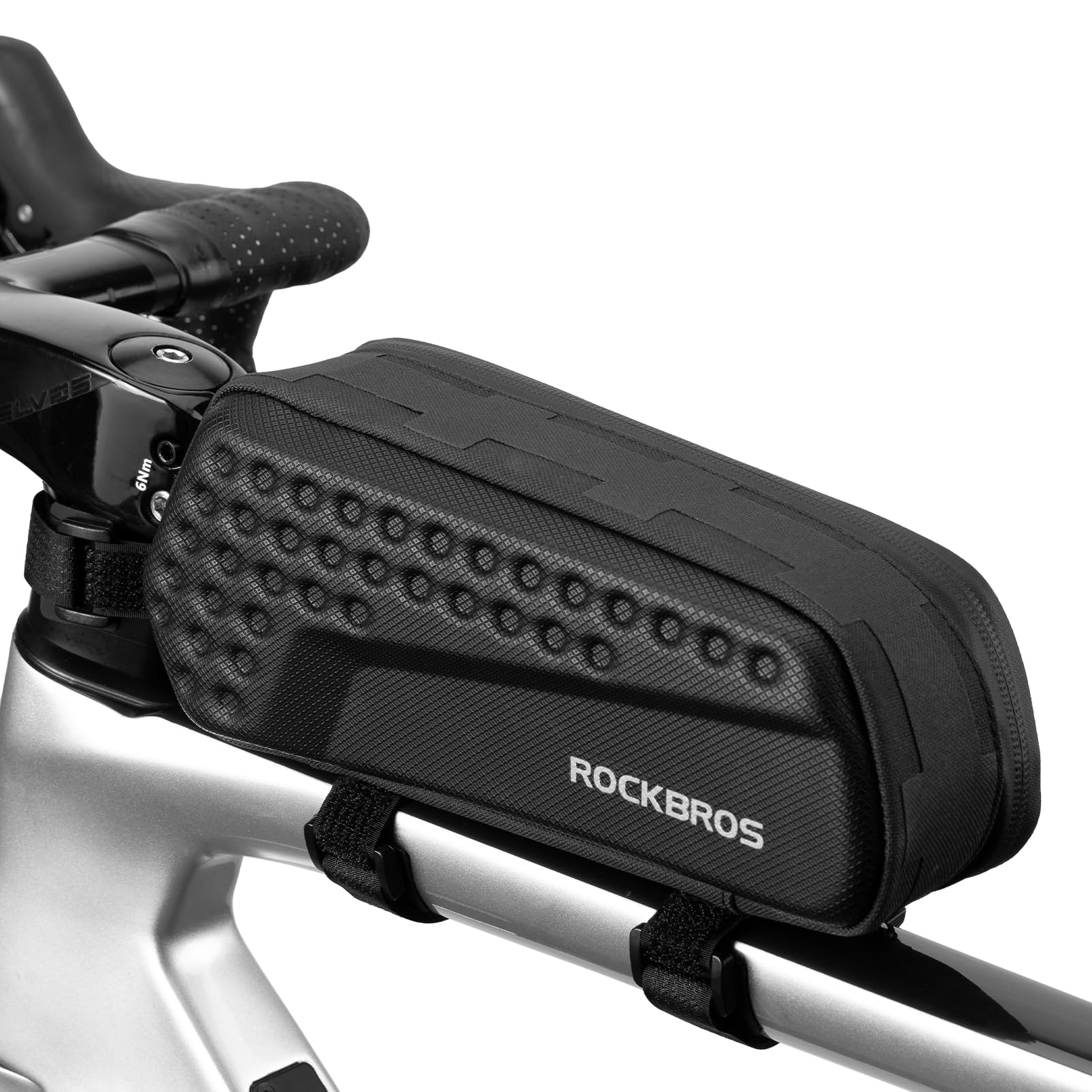 ROCKBROS Top Tube Bike Bag Hard Shell Bike Frame Bag 1.1L Bike Tube Bag Classified Cycling Pouch