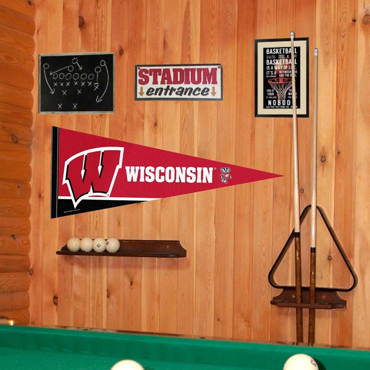 UW Badgers Full Size Pennant - Image 2