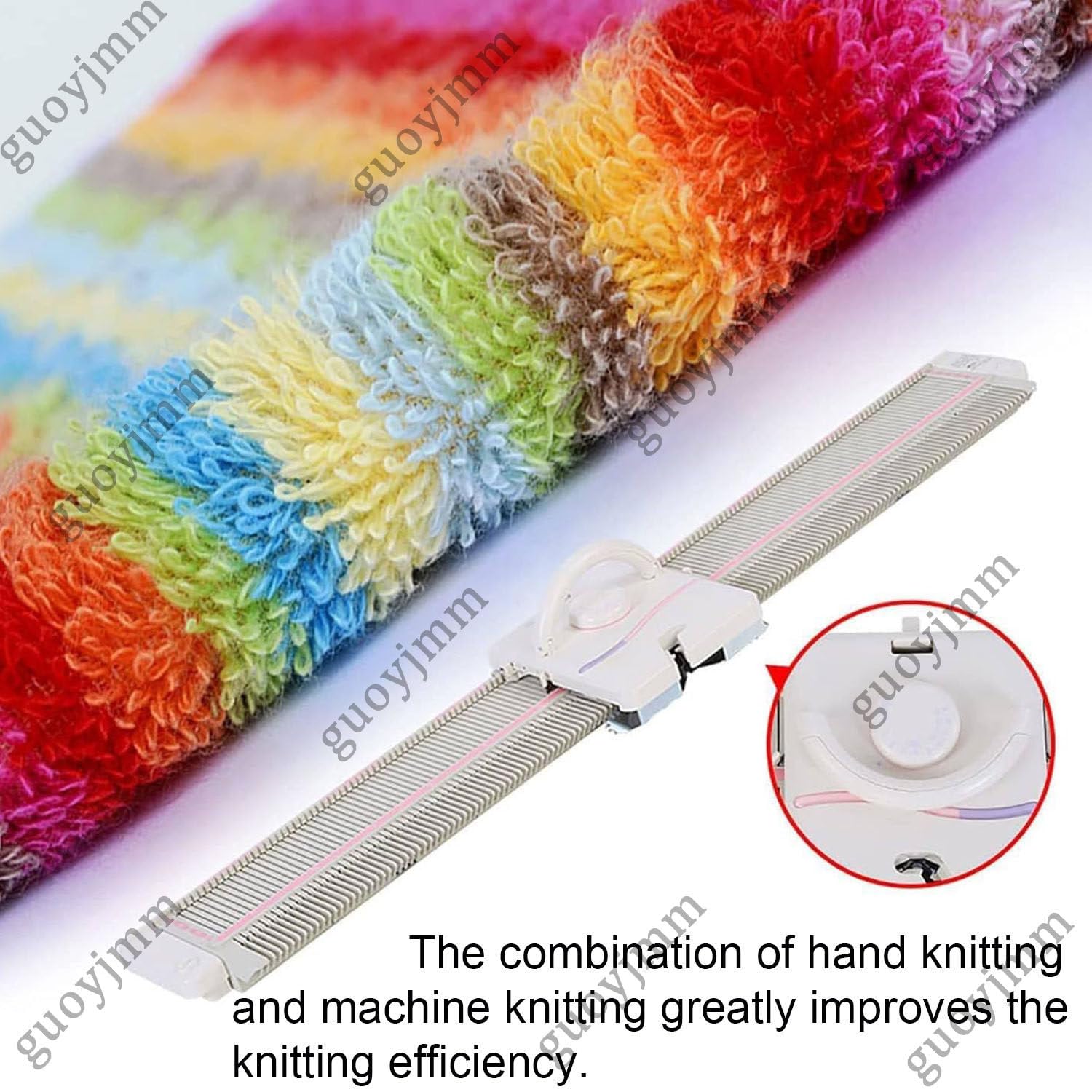 Strickmaschinen-Set, 150 Stiche, mittlere Stärke, 6,5 mm, automatisches Nähwerkzeug für DIY-Projekte, komplettes Set für Schneider- und Bastelbedarf