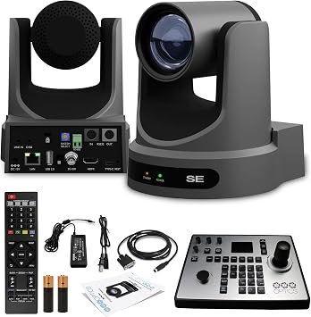 PTZOptics Move SE PTZ Camera with 12x Optical Zoom PT12X-SE-GY-G3 PT-Joy-G4