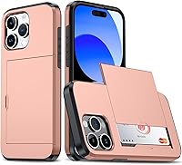 Vista 1 de GBEE Funda tipo cartera para iPhone 15 Pro Max (2 tarjetas), ultrafina, a prueba de caídas, resistente, a prueba de golpes, con borde de TPU, funda