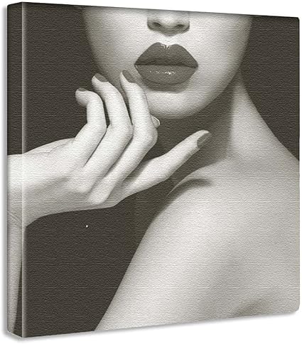 Amazon Co Jp モノクロ セクシー アートパネル 15cm 15cm Sサイズ 日本製 ポスター おしゃれ インテリア 模様替え リビング 内装 女 唇 ファッション ファブリックパネル Pho 1610 002 S ホーム キッチン