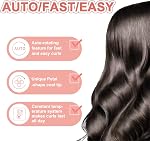 VAV Automatic Rotating Curling Iron with 392℉,Auto Hair Roller for Beginners,1.25’’ Large Barrel Hair Curler for Long-Lasting Curls, Tangle-Free Styling Tool
