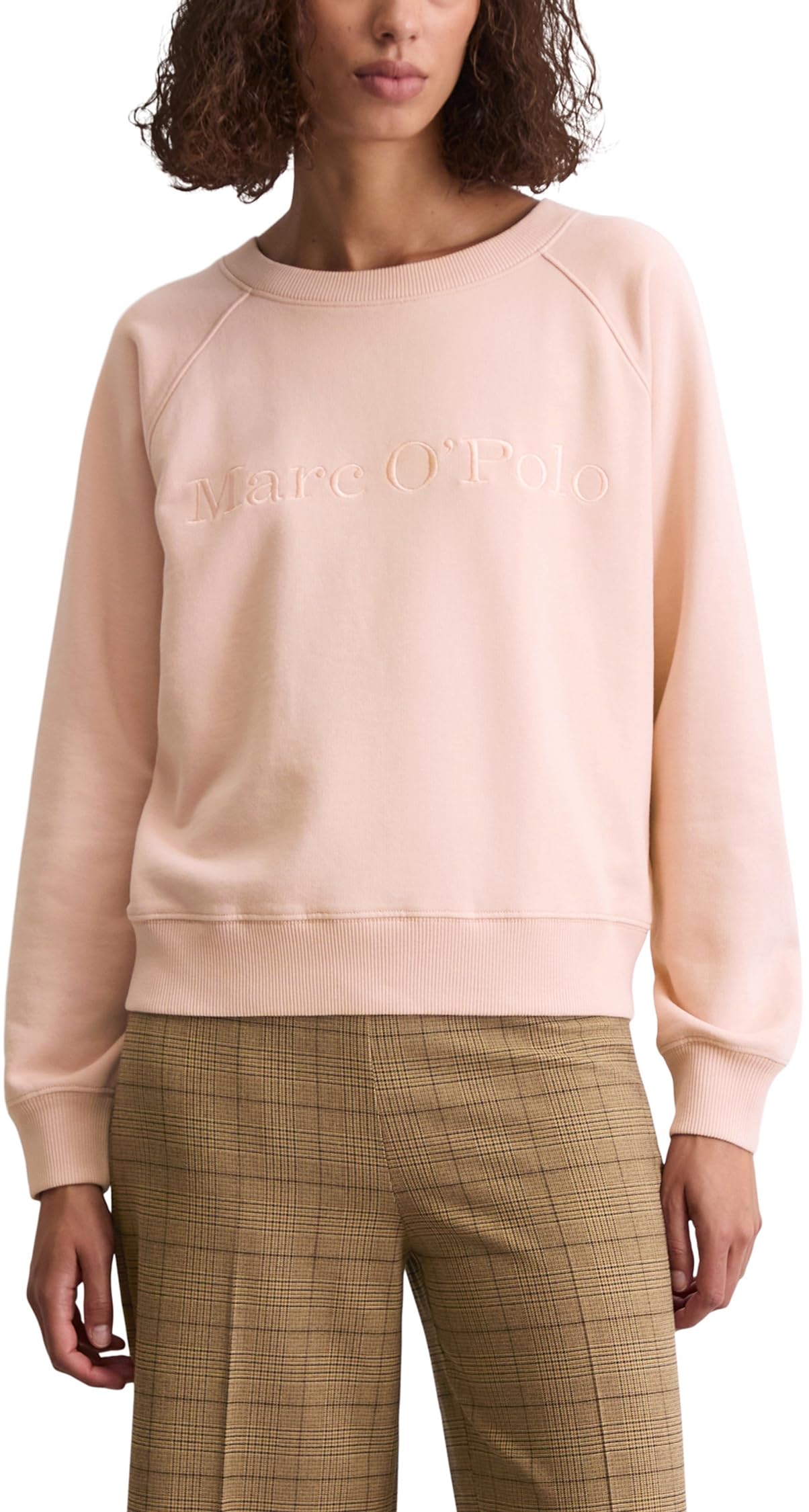 Marc OߴPolo Damen Sweatshirt aus Bio-Baumwolle mit Logo-Stickerei