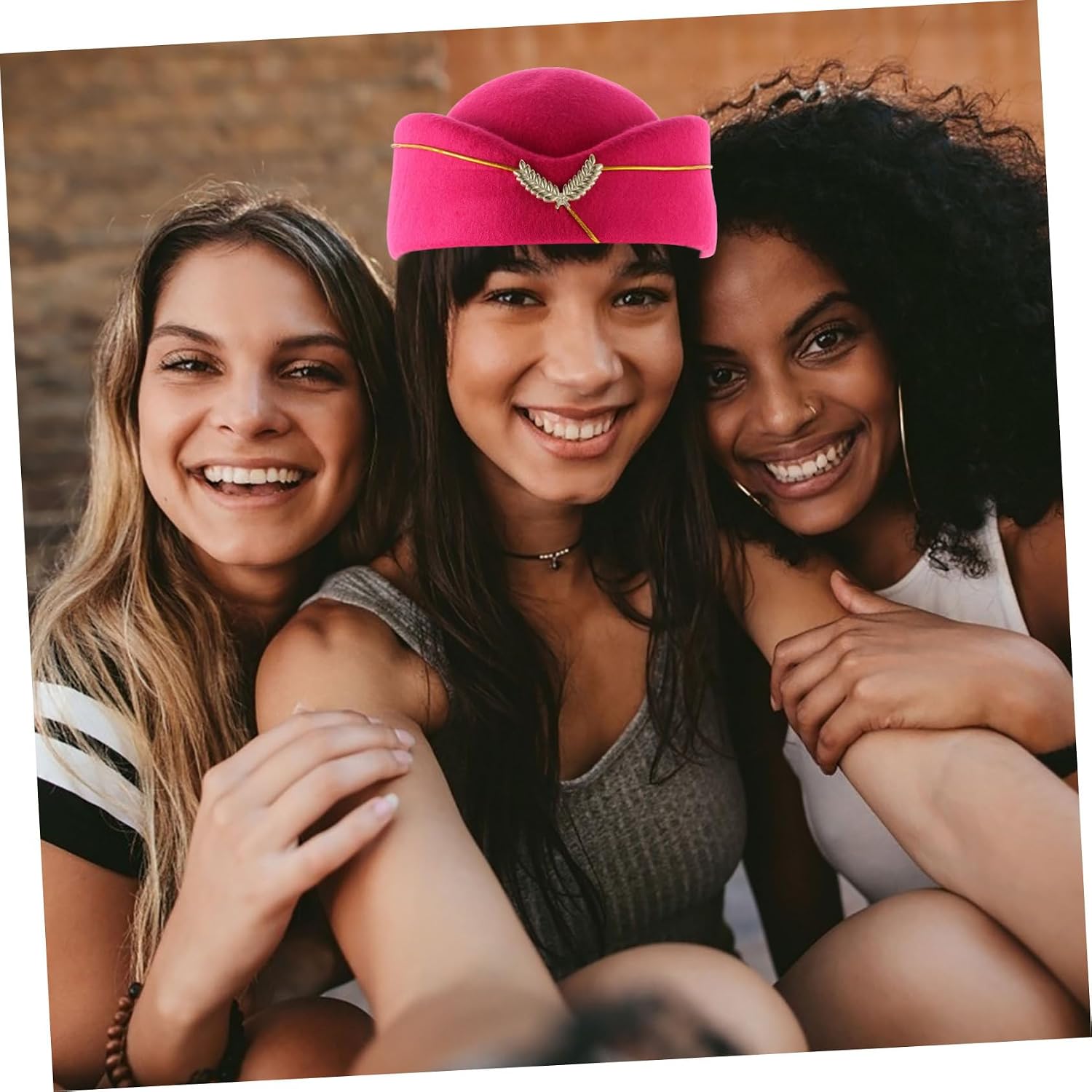 BESPORTBLE Stewardess Hat Women Beret Cap for Air Hostess Uniform Stylish Costume Accessory Flight Attendant Essential for Performances and Events