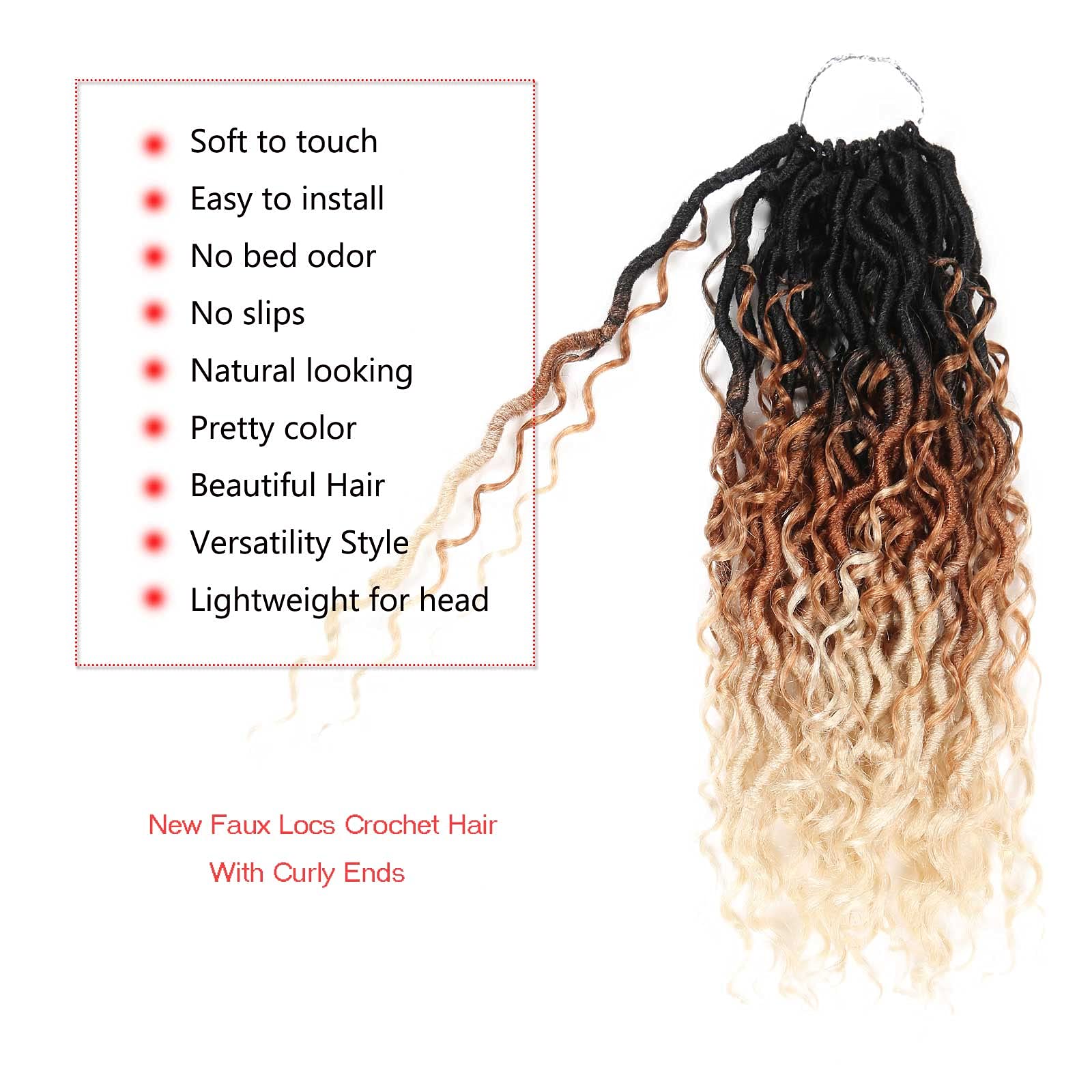 Ahrencan Goddess Faux Locs Crochet Hair