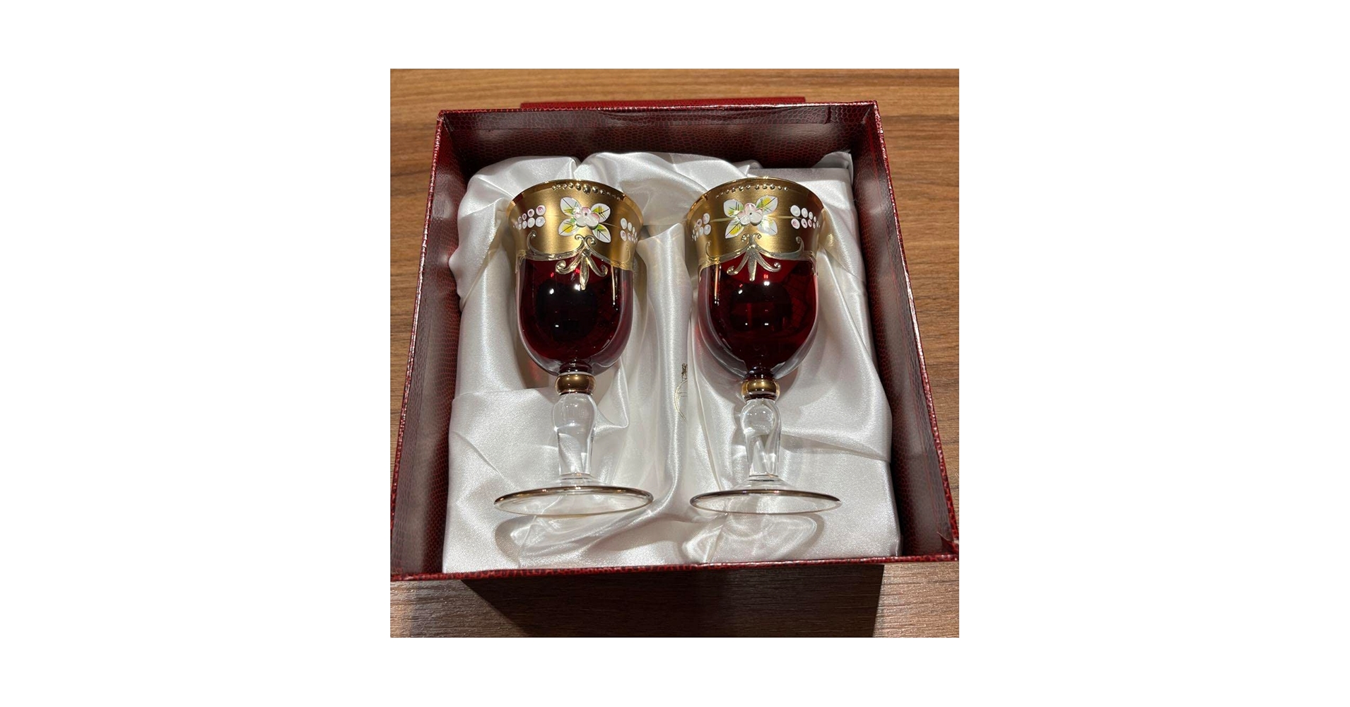 お値下げしました　ベネチアングラス　金彩花紋　ムラーノガラス ベネチアングラス ムラノ イタリア 花瓶 ラベンダー ゴールド