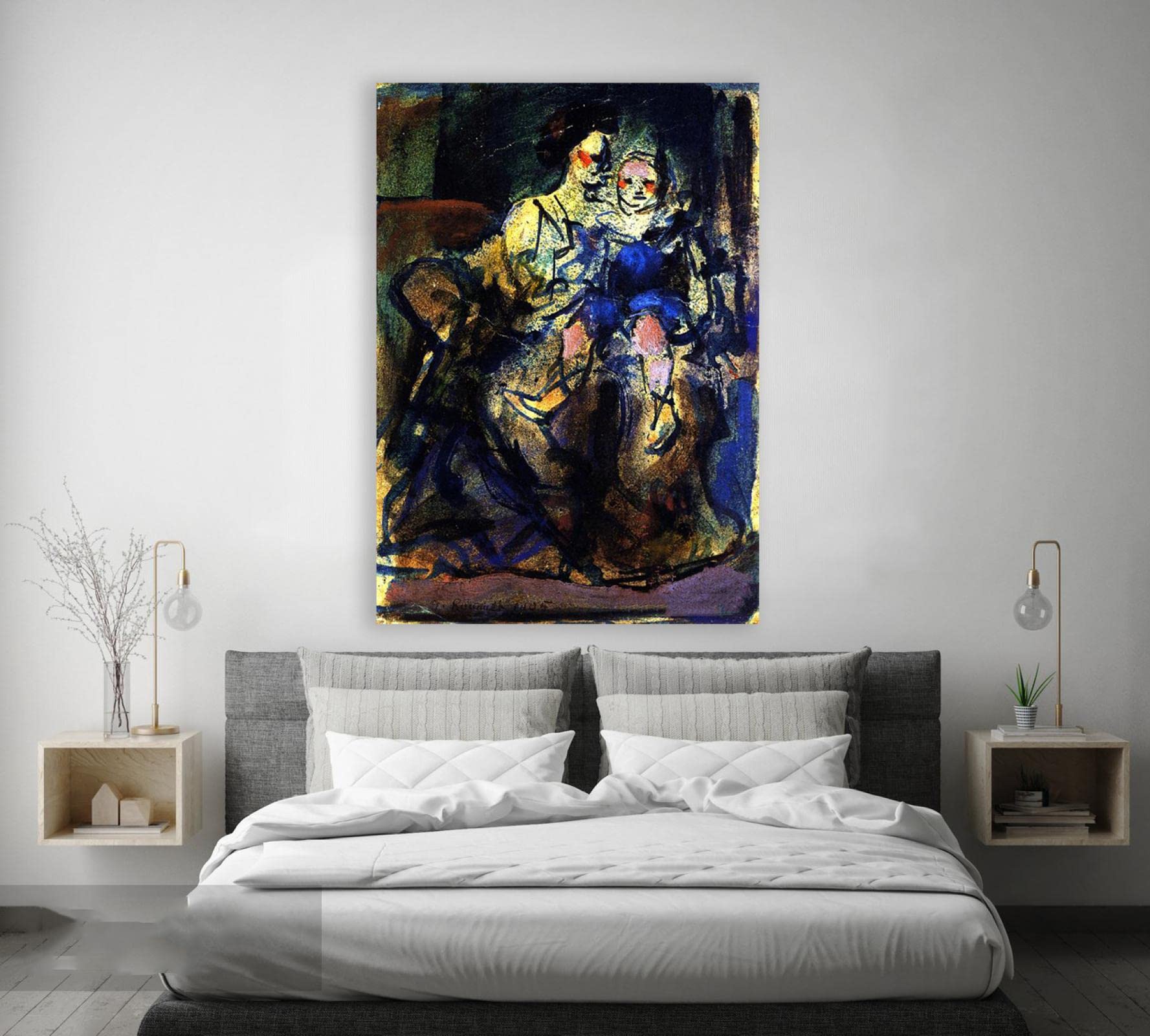 Amazon.co.jp: ジョルジュ・ルオー 有名な絵画の複製。「母と子