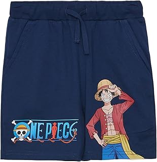 LC WAIKIKI Elastic Waist One Piece Printed Boy's Shorts S3Eo57Z4-Jc7-1 7-8 Years Navy