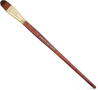 Artist Paintbrush Filbert Size 12. Acrylic Oil Watercolor & Face Paint. Long Handle Replacement Paint Brushes