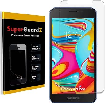 [8-Pack] for Samsung Galaxy A2 Core Screen Protector, SuperGuardZ, Ultra Clear, Anti-Scratch, Anti-Bubble [Lifetime Replacement]
