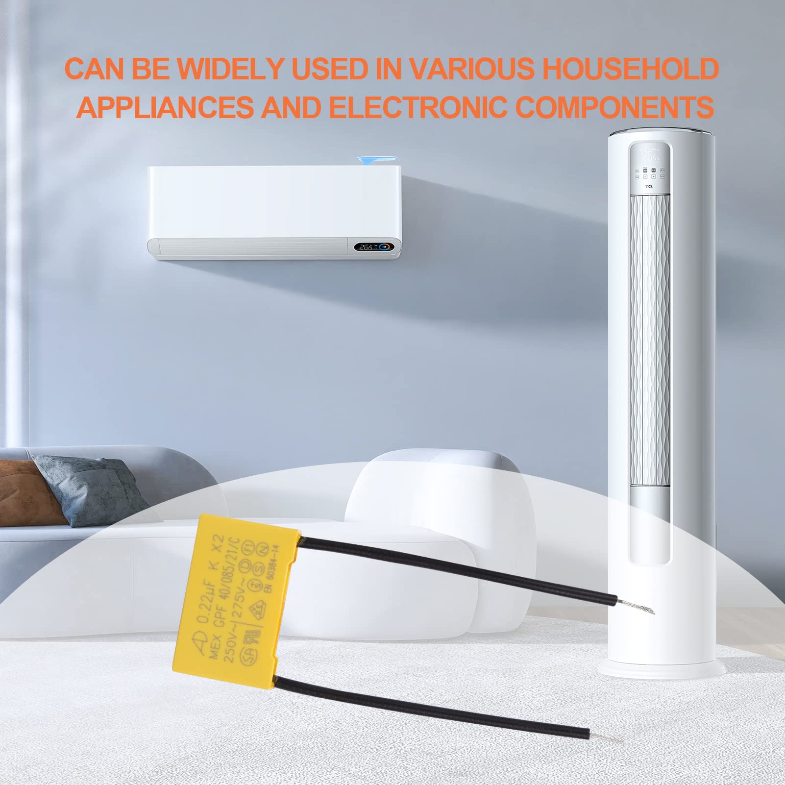 Condensateur Antiparasite Lumonic 0.22µF - Pour Lampes LED Et Appareils électro - 275V AC