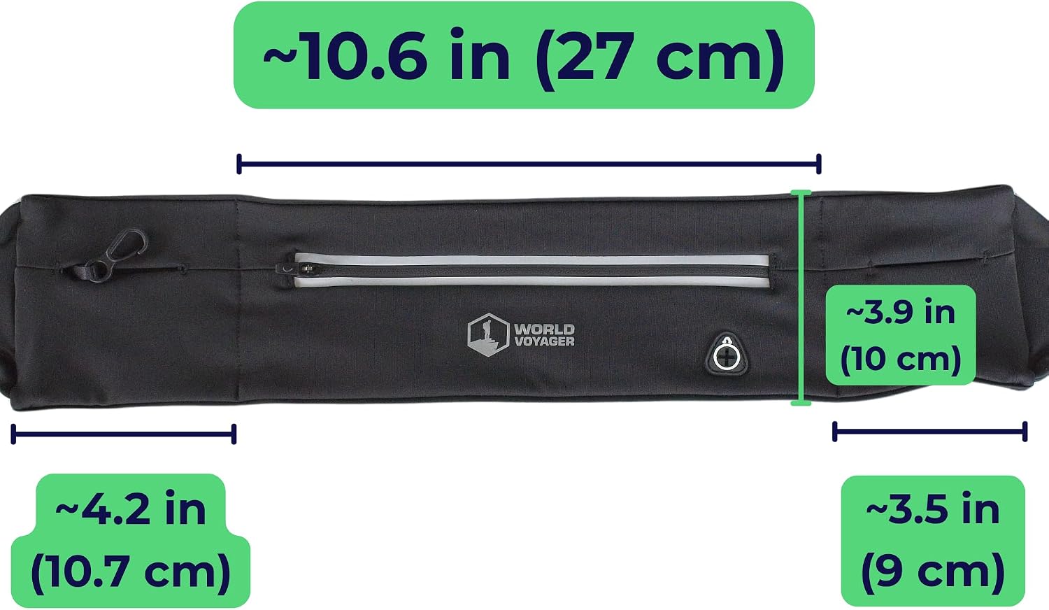 Running Belt with Adjustable Strap, Waist Pack for Sports