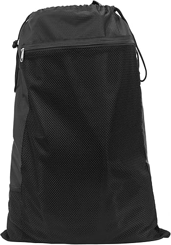 Bolsa de buceo, mochila de buceo de malla de gran tamaño para equipo y equipo de esnórquel, sostiene máscara, aletas, esnórquel, natación