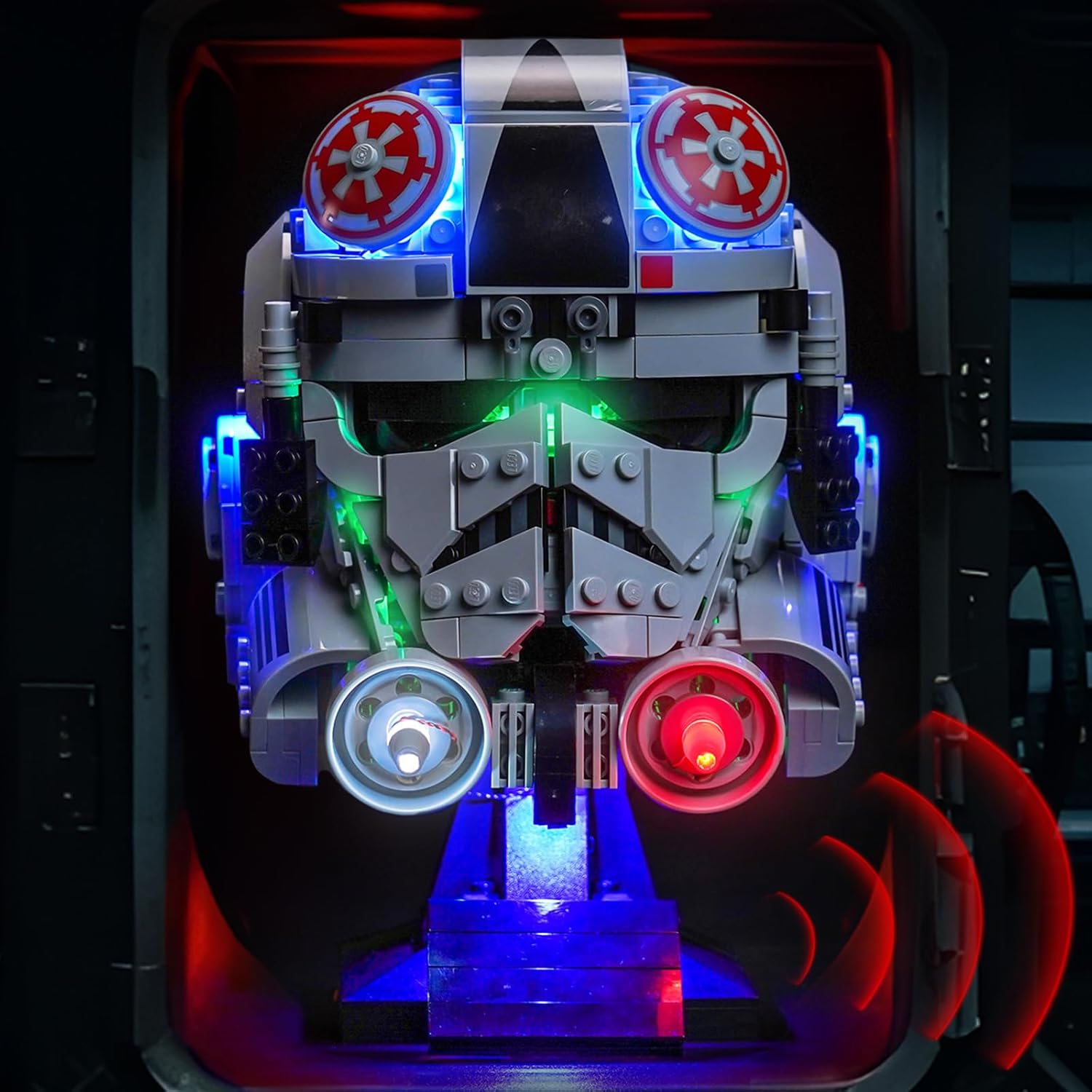 LED Lighting Compatible with Lego 75429 at-at Driver Helmet, Light Kit Compatible with Lego 75429, NOT Included The Model Set - JUST Lights(B-Light CR Version)