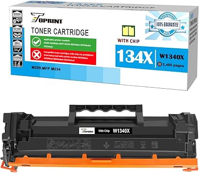 [with CHIP] 134X W1340X  134A W1340A  Compatible Toner Cartridge High Capacity for M209 M209dw M209d M207 M207dw MFP M234 M234dw M234sdw M234sdn, Not Compatible with Printers that have an "e" Suffix