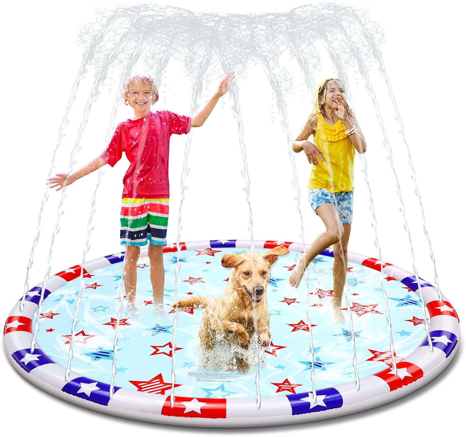 [ 0.55 MM Thicken ] Splashes Pad for Kids and Dogs, 4th of
