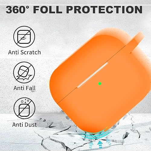 Vista 20 de Funda compatible con AirPods de tercera generación, accesorios de protección de silicona con llavero y kit de limpiador para mujeres y hombres, LED