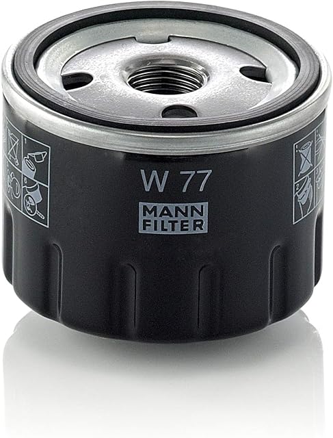 Original MANN-FILTER Oil filter W 77  For Passenger Cars and Utility Vehicles