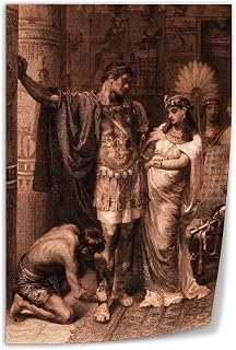 Egyptian Queen Cleopatra VII Portrait Art Poster 2 Canvas Art Wall Printing Office Bedroom Aesthetic Living Room08x12inch(20x30cm) Unframe-style