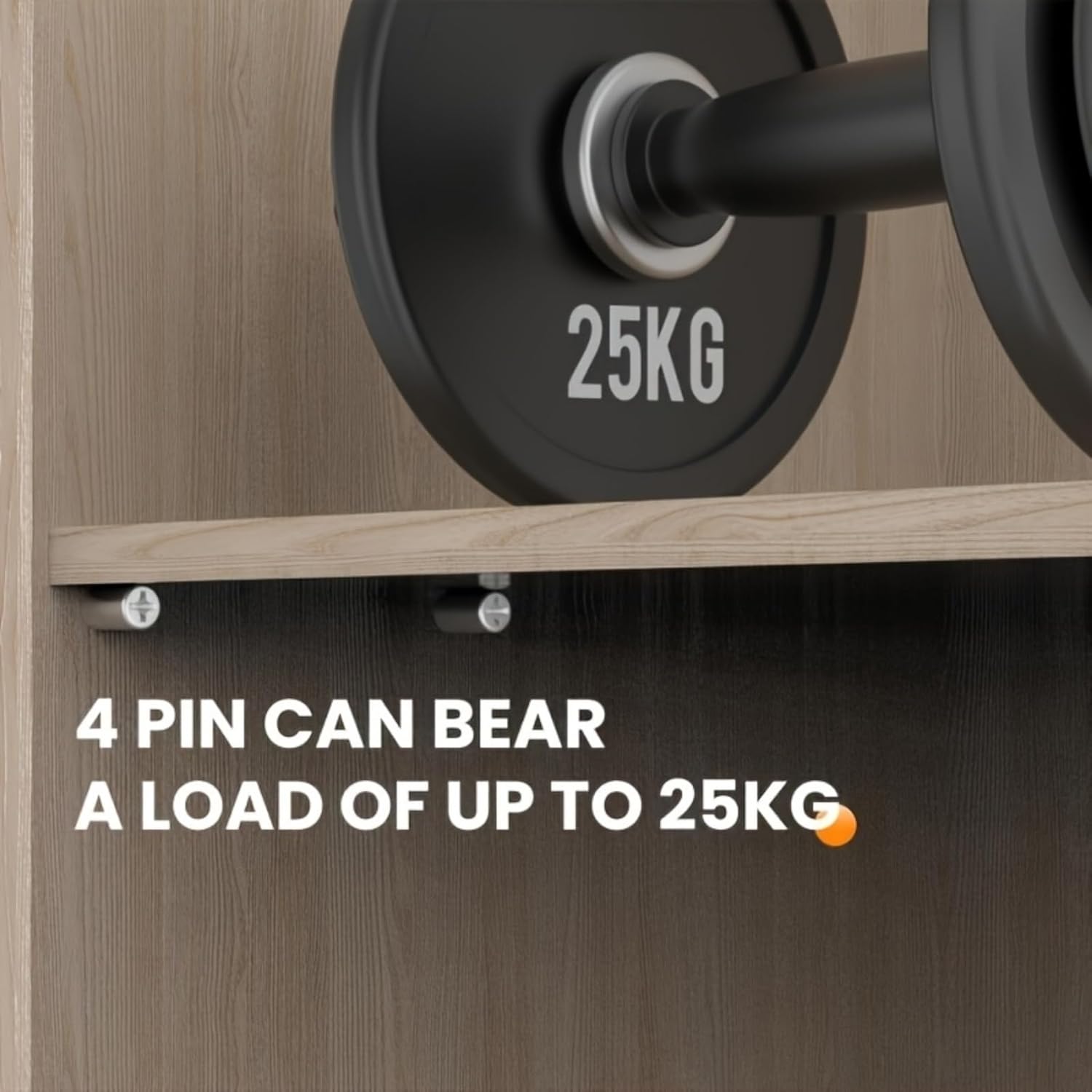 30-Pack Heavy Duty Shelf Support Pins with Non-Slip Sleeves, Metal Shelf Pegs for Cabinet, Closet, Bookcase, Easy Screw-in Installation, 30PCS