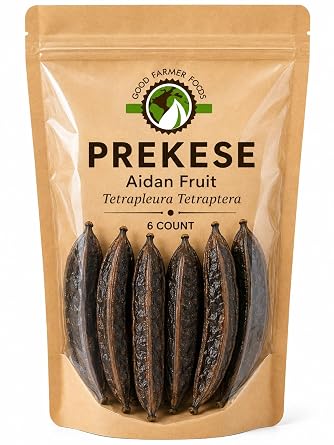 Good Farmer Foods Prekese Aidan Fruit Whole Pods, Tetrapleura tetraptera, Uhio, 6 Pieces