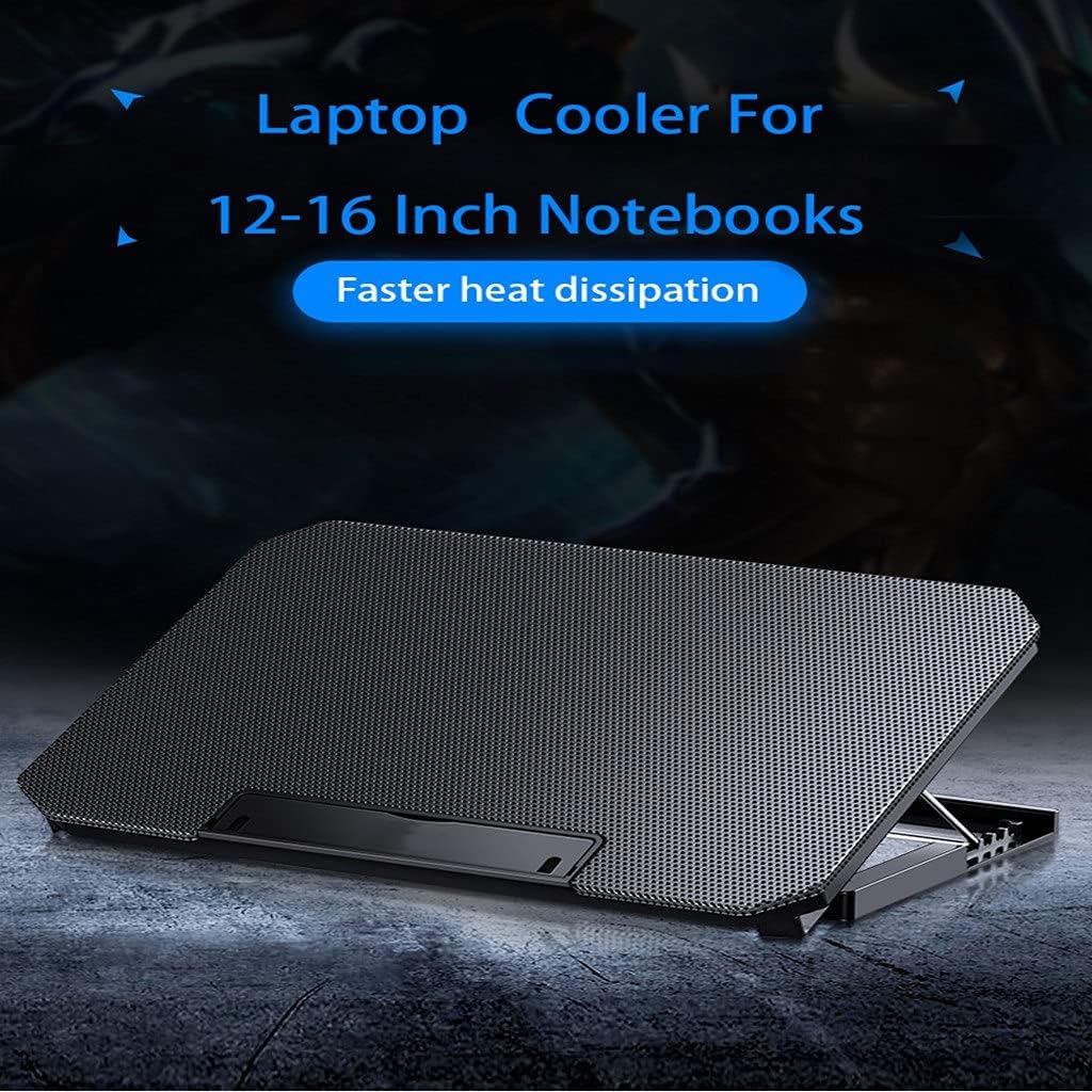 Laptop Cooling Pads Large Size for 12-16 Inch Notebook Silent Gaming Cooler Wind Speed Adjustable Stand