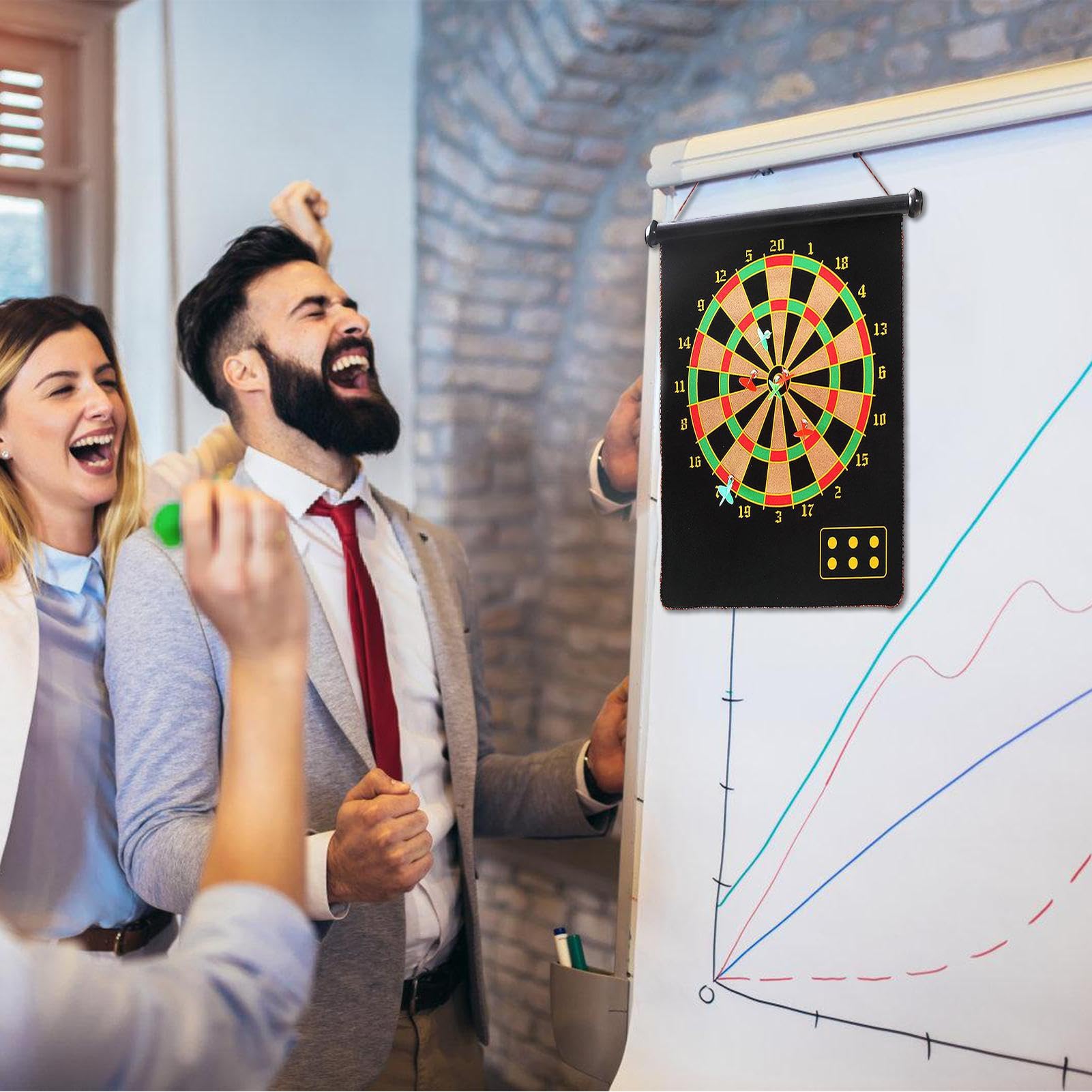 Kids Dart Board, Dart Board für Kinder - Party Play Game Indoor Outdoor,Magnetisches Dartboard doppelseitiges -Brettspiel für Kinder Erwachsene im Innen- und Außenbereich