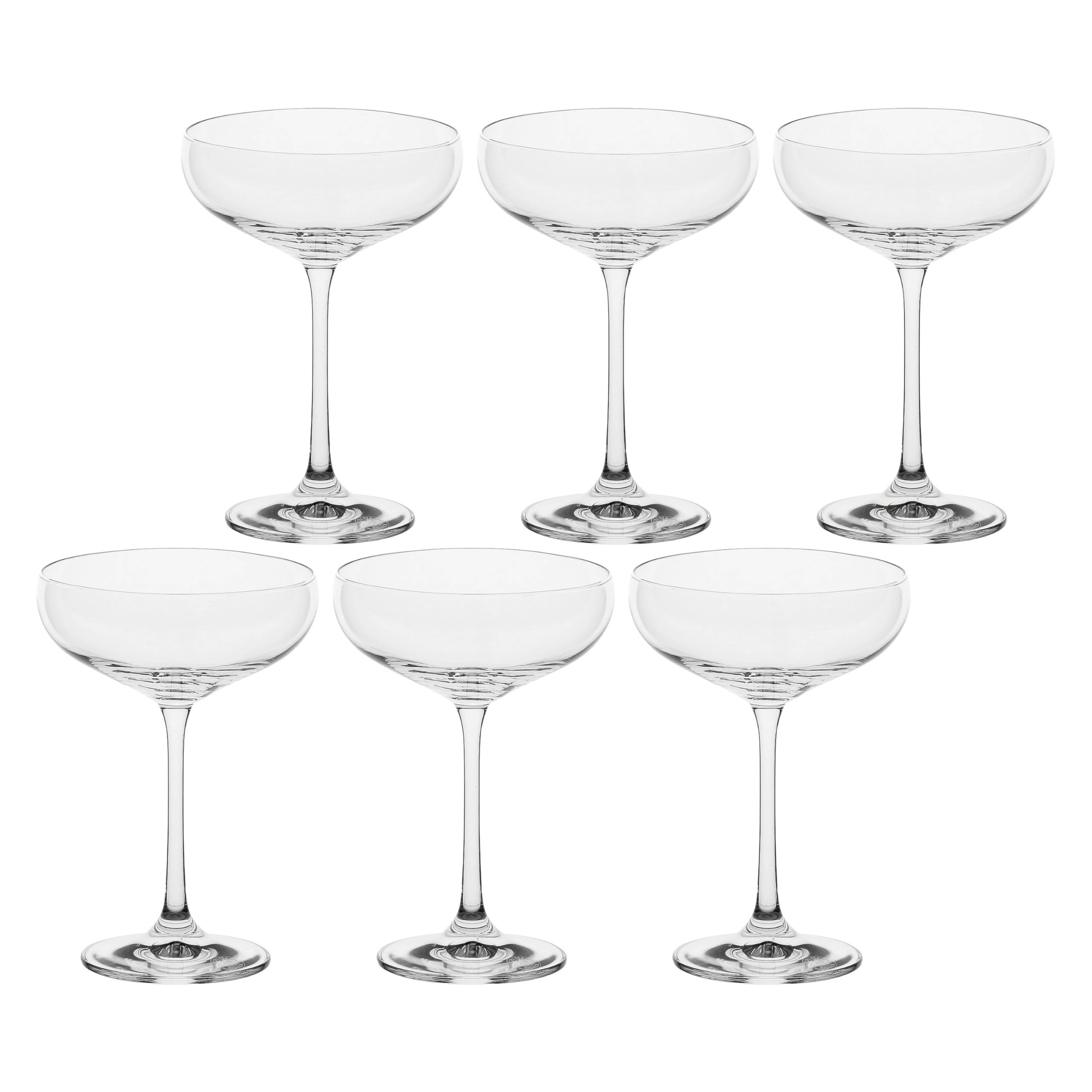 LA PORCELLANA BIANCA - Coppa Cocktail in vetro, capacità 290ml, collezione Novello