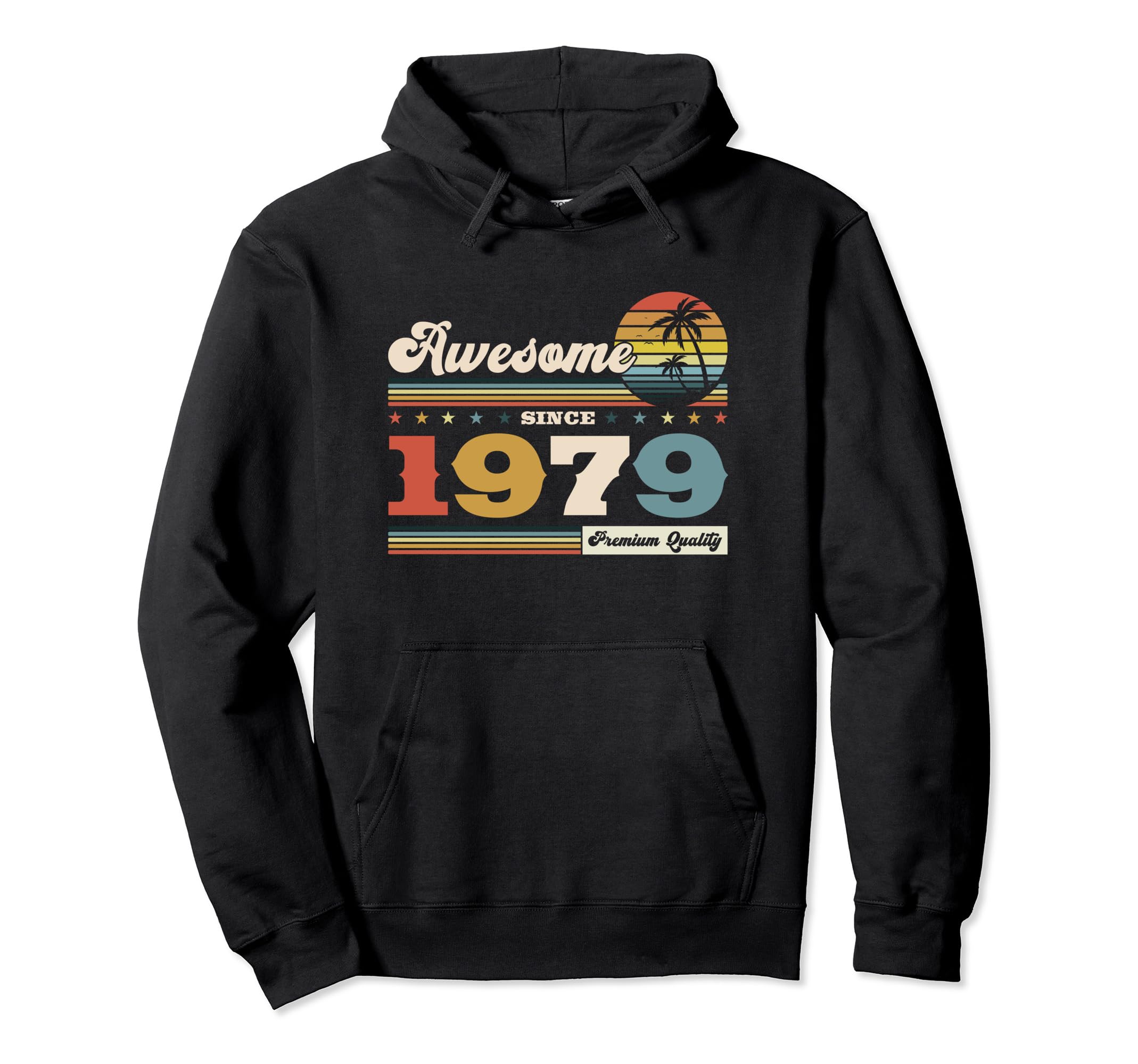 45th birthday gift man woman awesome since 1979 Vintage Pullover Hoodie