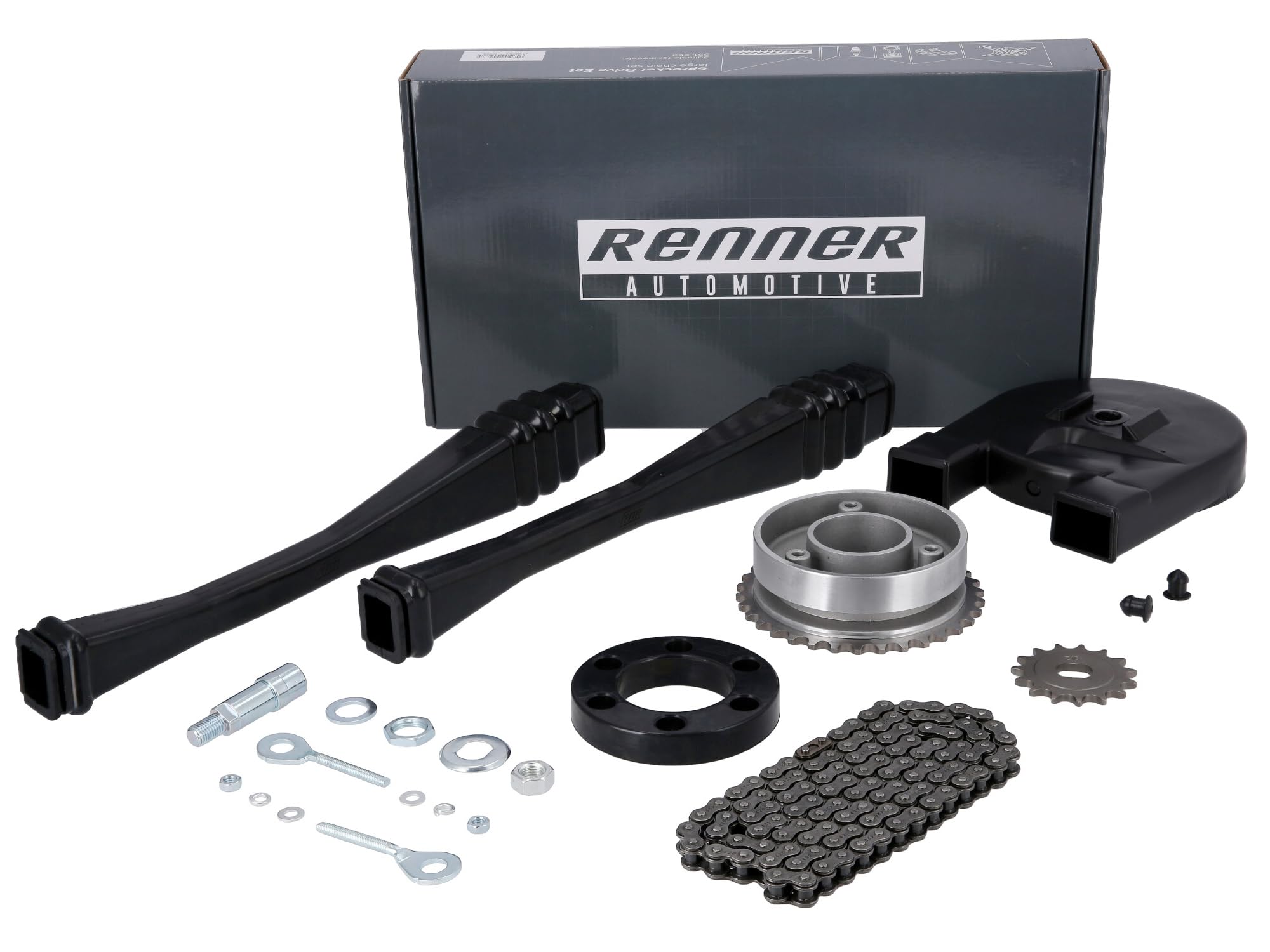 Großes Kettenradantrieb-Set (Ketten-Set) - für Simson S51, S53
