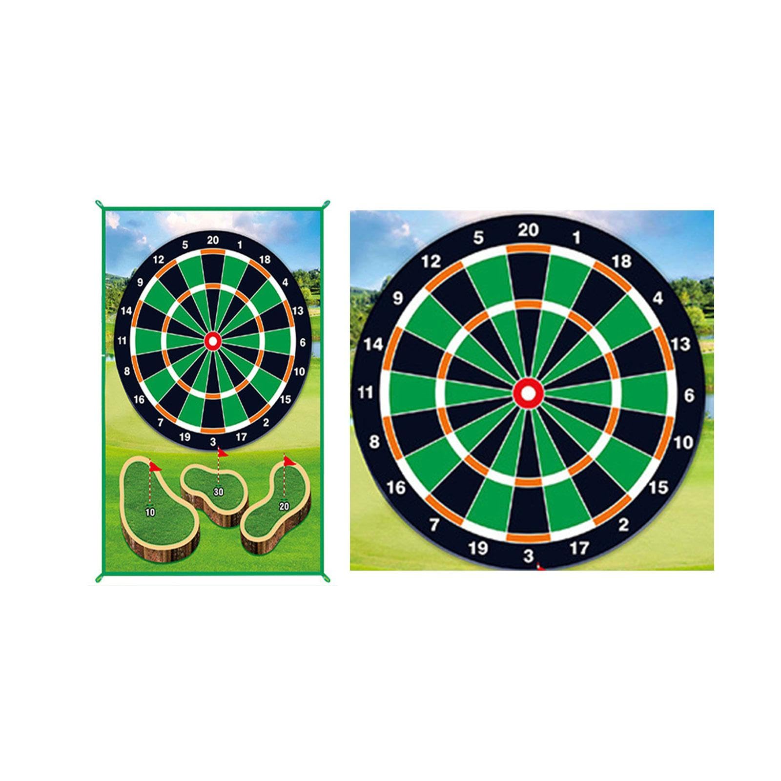 Golfspielmatten Set für Erwachsene Und Kinder, Tragbares Golfzubehör Und Bälle, Golfschwungtrainer, für Zuhause Und Büro, Stil D