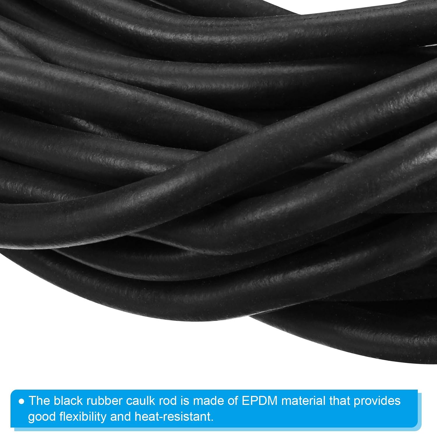 PATIKIL 1/8 Inch x 39.4 Feet Backer Rod, Foam Rope Caulk Crack Joint Filler Roll Seal Weather Strip for Home Construction, Black