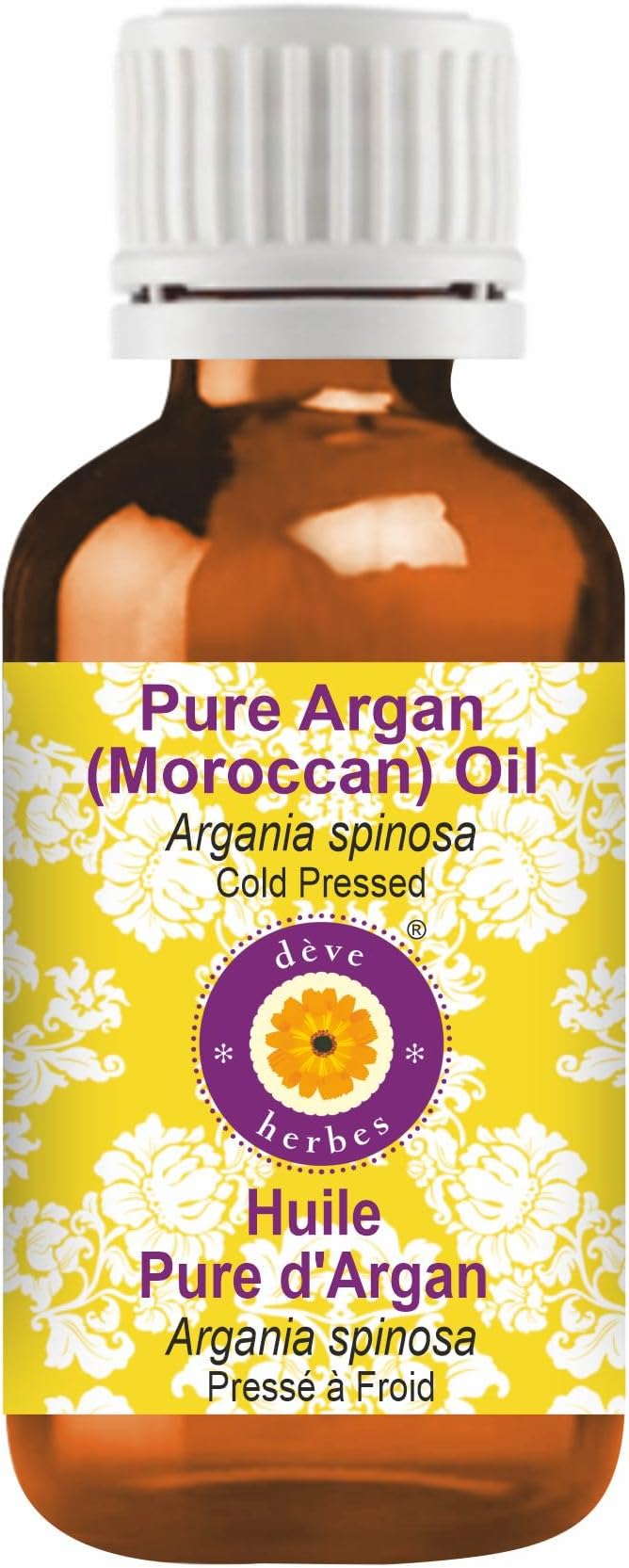 Pure Argan (Moroccan) Oil (Argania spinosa) | Cold Pressed | Natural | Undiluted | For Diluting Essential Oils | For Hair, Skin & Massage | Men & Women | 10ml