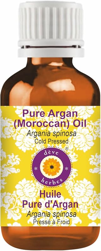 Óleo de Argan dève herbes (Argania spinosa) prensado a frio, 50 mL