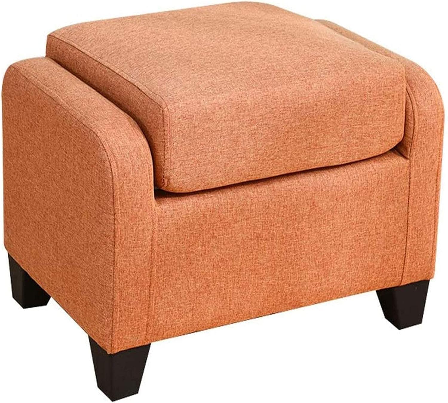LaseVe Footstool, Footstool Dressing Table Footrest Sofa Stool, Solid Wood Fabric Living Room Shoe Bench Creative Household Stool Footstool 60×40×40cm Seat Storage Footstool(C