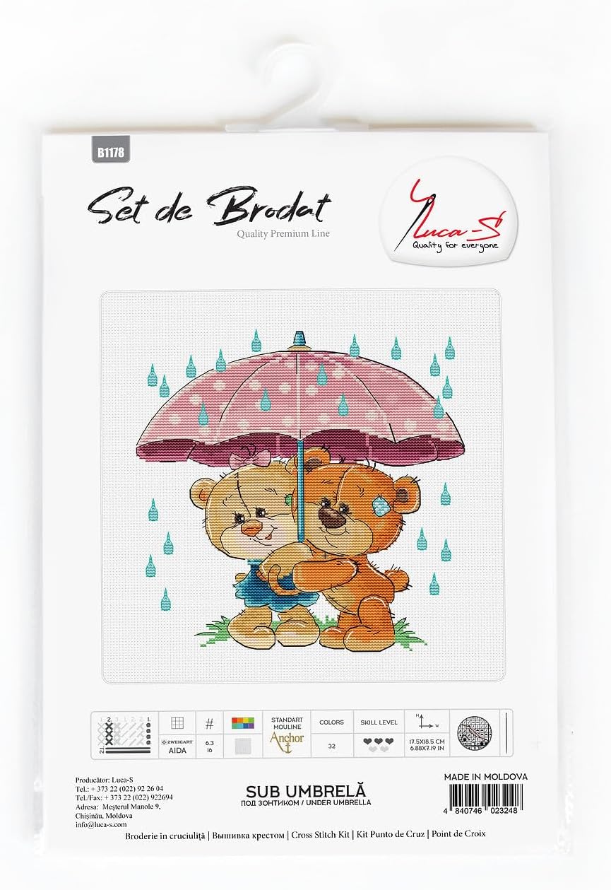 Luca-S Under Umbrella - Cross Stitch Kit