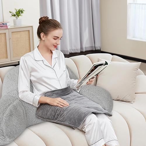 Miniatura 6 de Almohada de lectura para sentarse en la cama para adultos, niños y adolescentes, almohadas de respaldo de cuña con brazos y soporte para la espalda