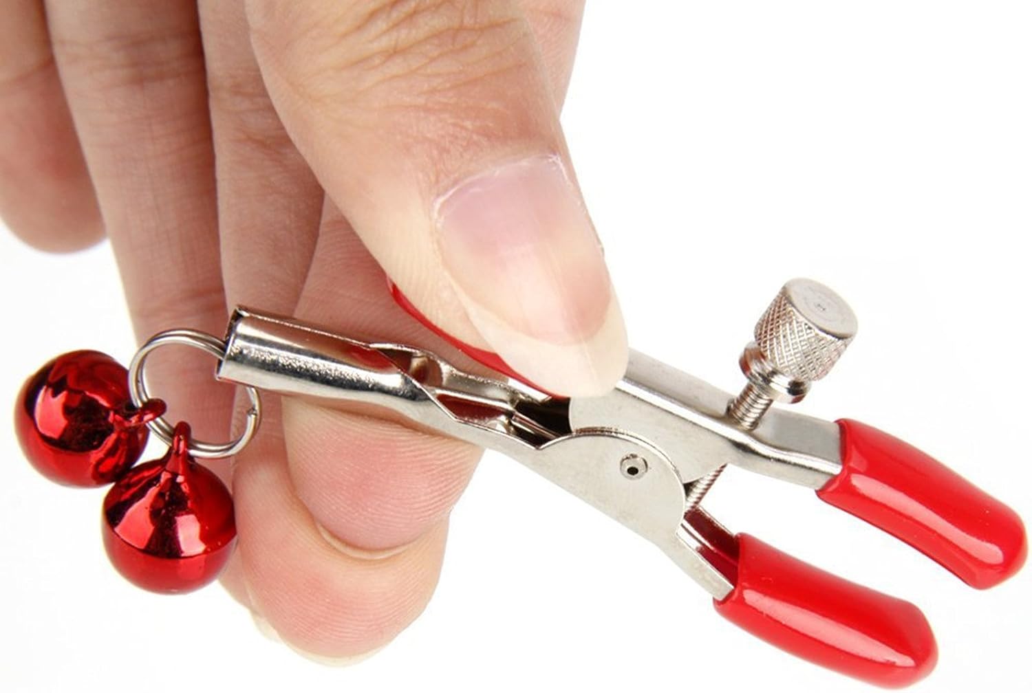 AnHua® Breast Vaginal Nipple Clamps Double Bells Breast Clip Massage-One Pair