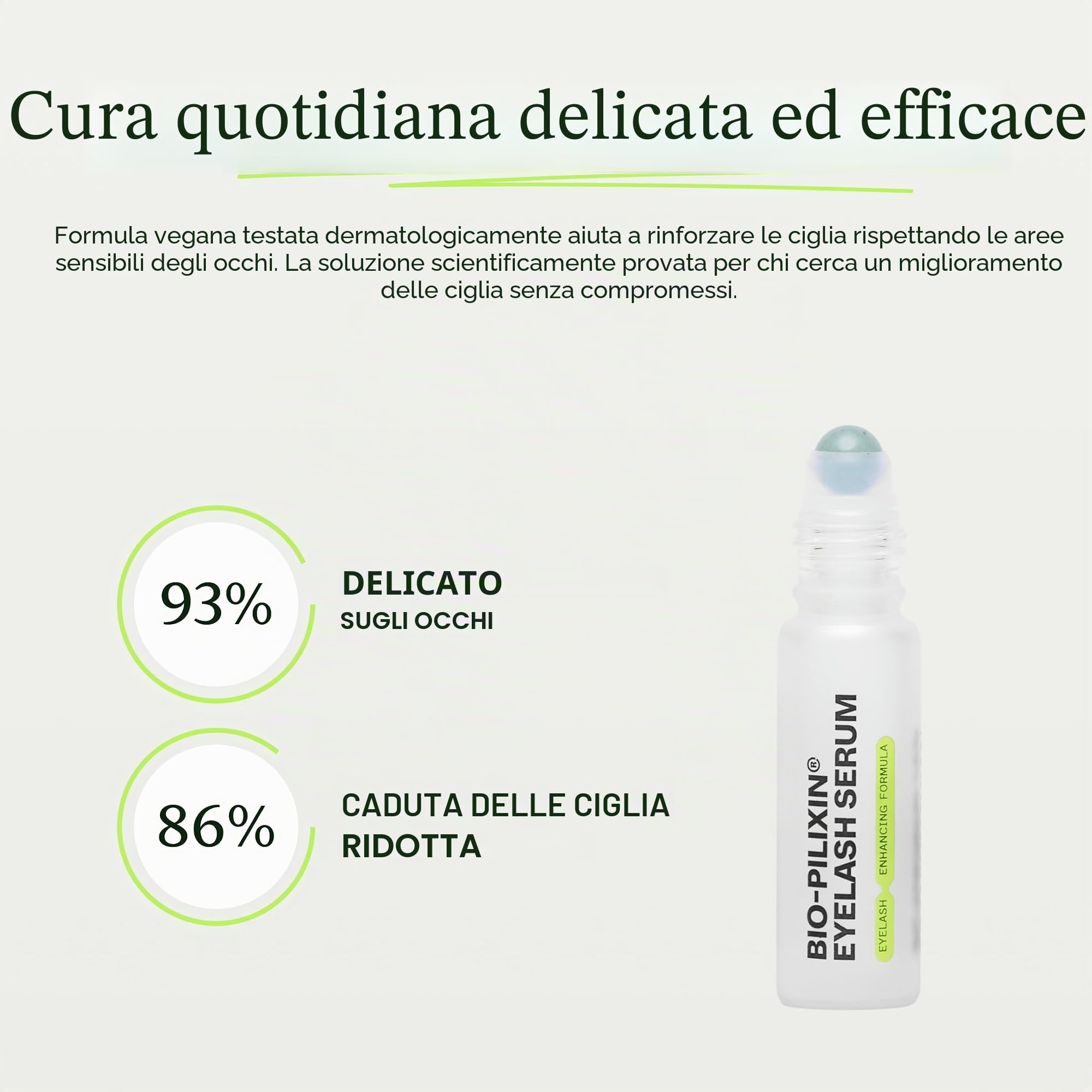 Scandinavian Biolabs Eyelash Growth Serum 6ml Eyebrow Unisex Growth Enhancer to Grow Lashes | All-Natural 100% Vegan Formula For Thicker and Longer Eyelashes For Women and Men