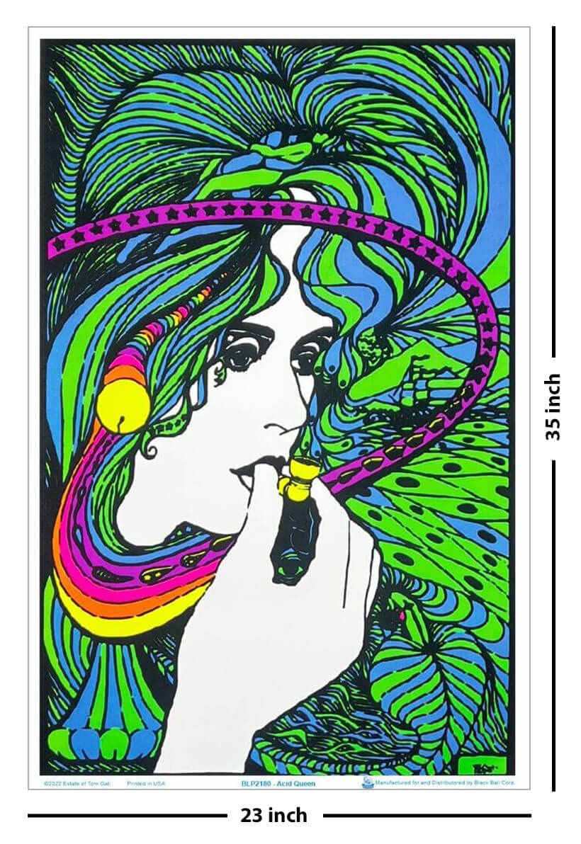 Amazon.com: Scorpio Posters Acid Queen - by Tom Gatz - Flocked