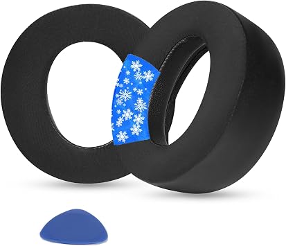 Cooling Gel Earpads Replacement Compatible with Sony PlayStation Pulse Elite Wireless Headphones Ear Pads Cushions with Ice Silk Fabric High Density Noise Memory Foam Added Thickness