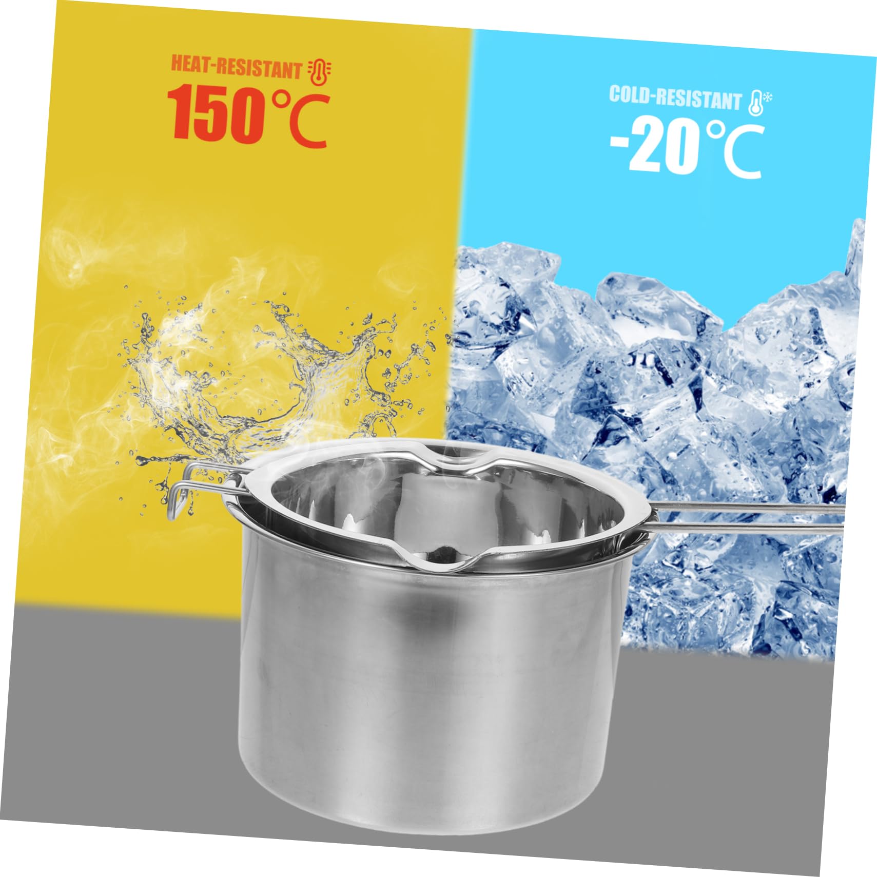 ULDIGI Double Boiler Pot Set Melting Pot Perfect for Butter Cheese Wax with 2 Pour Spouts