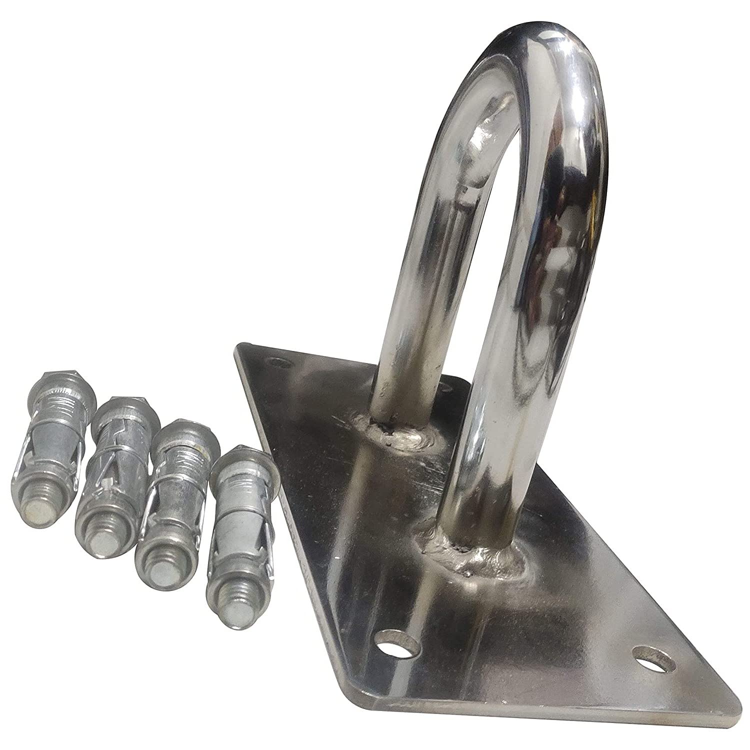 NCT Steel Chrome Wall Mount Hook for Battle Rope/Battle Rope Platform with 4Pcs Fationer Hook.-image-17